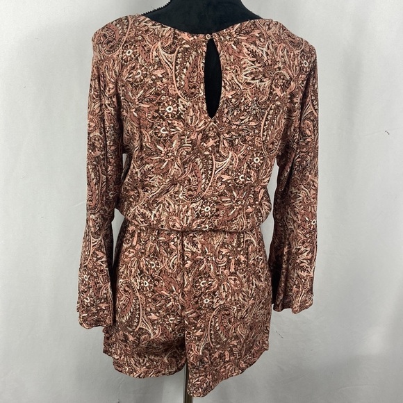 American Rag Paisley Print Romper with Bell Sleeves - Picture 7 of 9